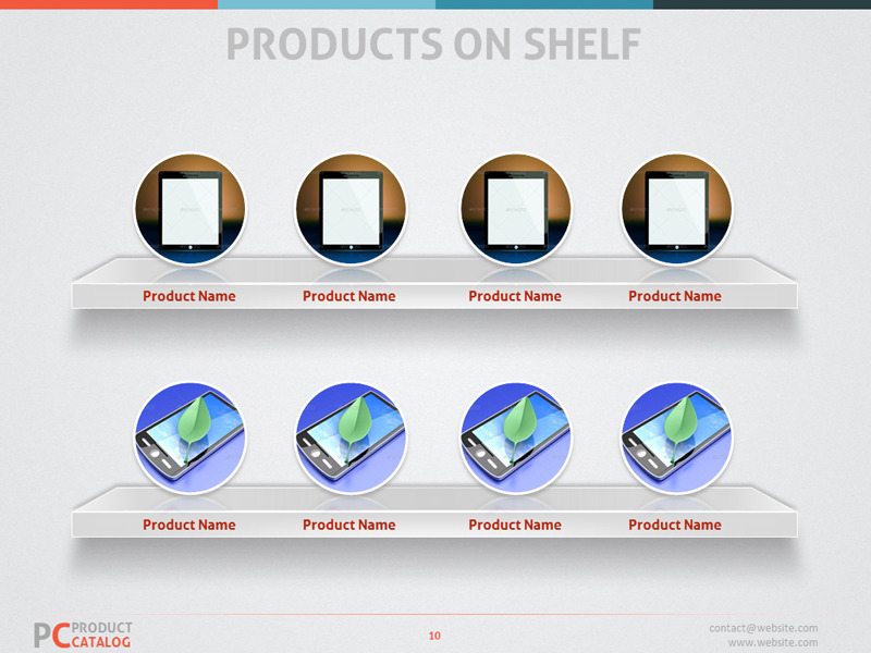 Product Catalog PowerPoint Template, Presentation Templates